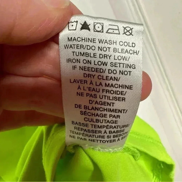 Ardene Mock Neck Tank Top Sleeveless Neon Green Size Medium - Picture 7 of 16